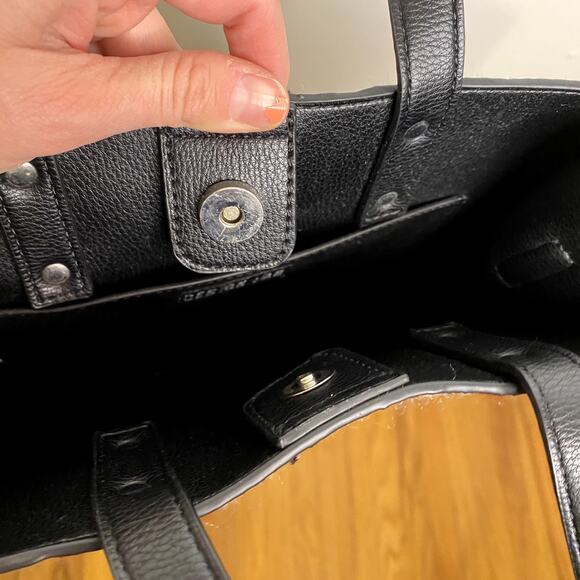 Design Lab Lord & Taylor Wool Plaid Tote Bag - Picture 6 of 8